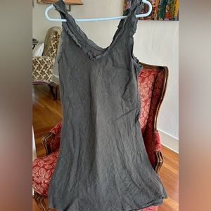 A very cute purplish linen meo meli summer dress. Never worn, still has tags!